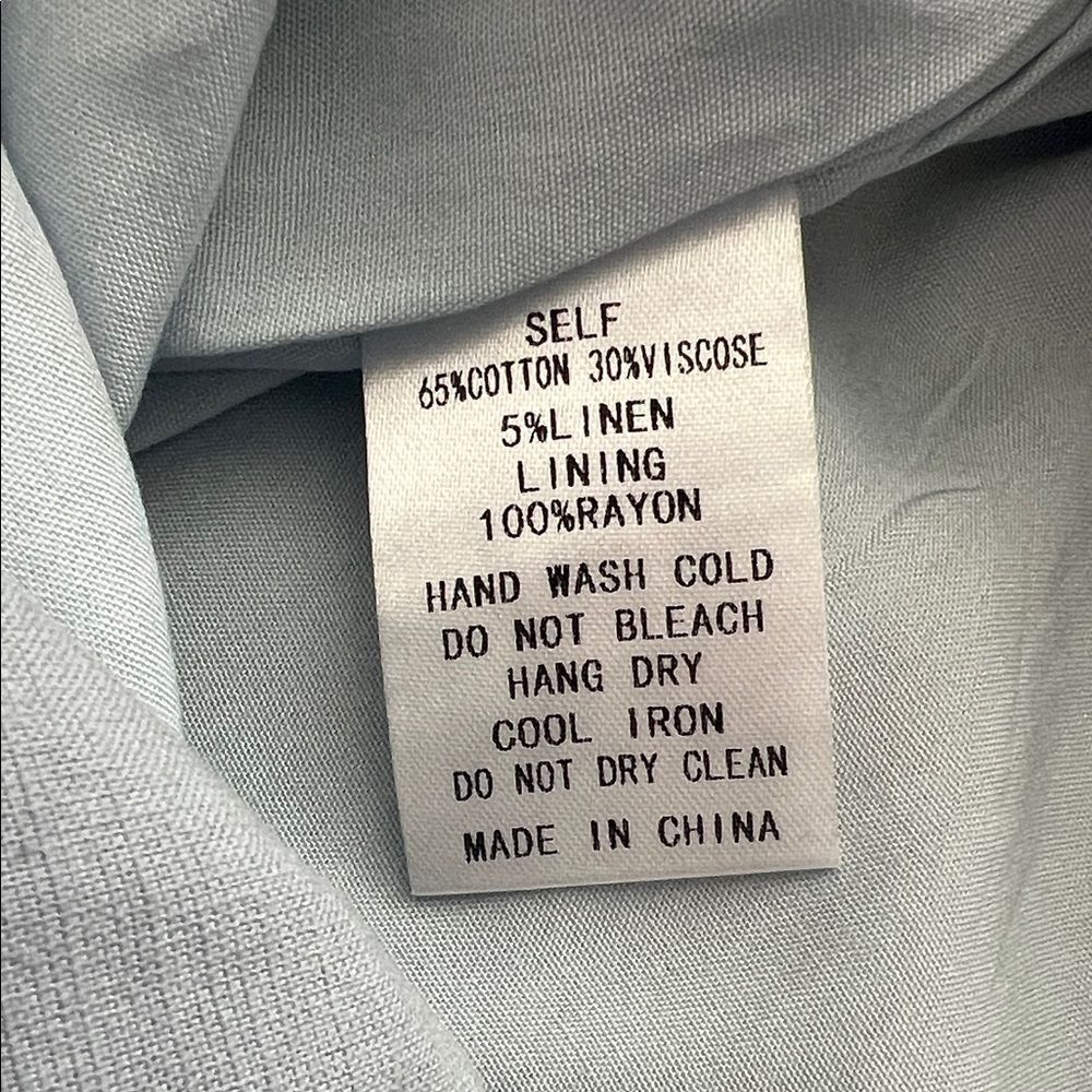 NWOT All Row Light Blue Split Front Skirt in Size S - Picture 12 of 13